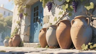 清新绿色静谧小屋