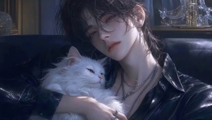 美少年和猫