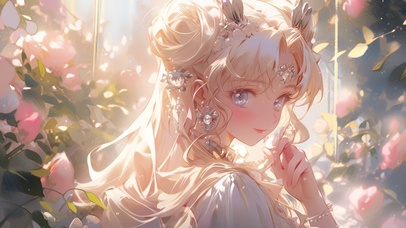 玫瑰园少女