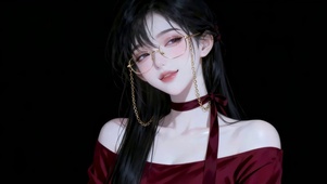 治愈眼睛高冷女孩