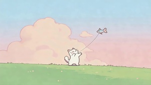 放风筝的猫咪