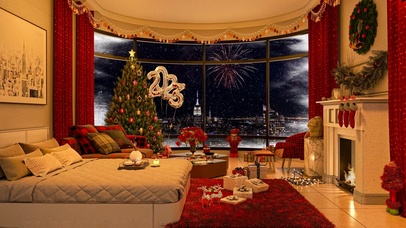 2023新年圣诞房间