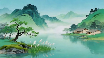 水墨青山
