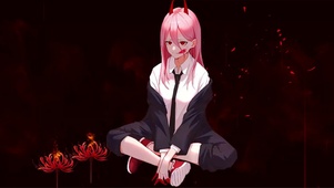血色下的少女