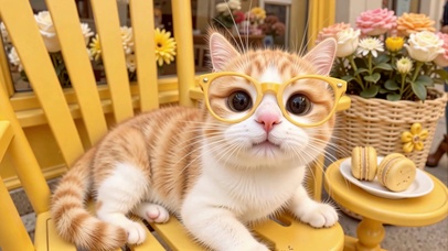 下午茶萌猫