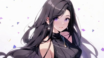黑裳少女