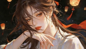 祈福中式女孩