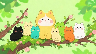站在树枝猫咪