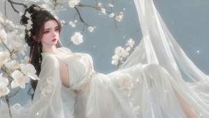 中国风白衣服女神御姐小仙女唯美