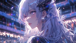 紫发少女