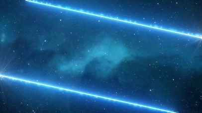 蓝色粒子星空循环科幻