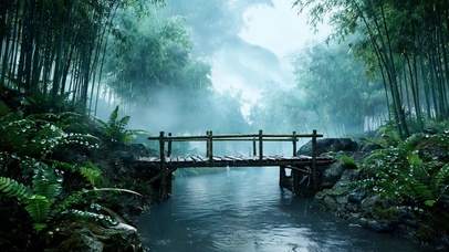 林中夏雨