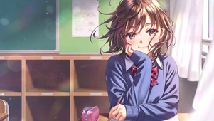 可爱窗边少女
