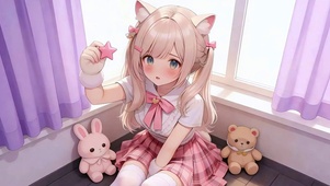 窗畔的猫耳萝莉