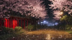 4K 樱花树下