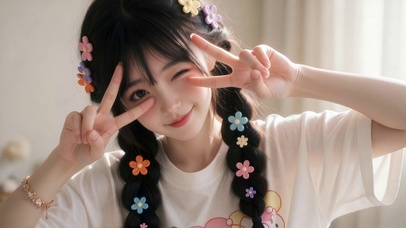 可爱女孩