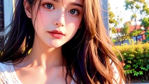 清纯长发美少女