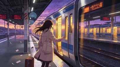 赶地铁的路上