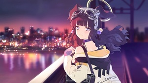 夜畔少女