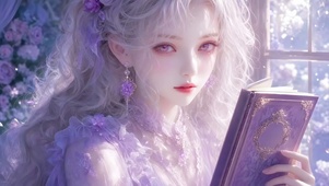 窗边温柔少女