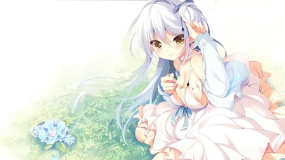 草地上的可爱小萝莉