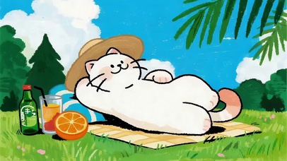 快乐的小猫