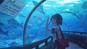 水族馆的女孩