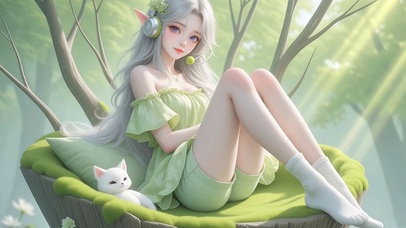 林中精灵高清4k