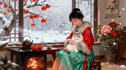 古风暖冬少女