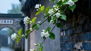 雨天夜景带鱼屏