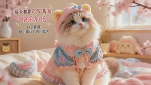 可爱元气猫