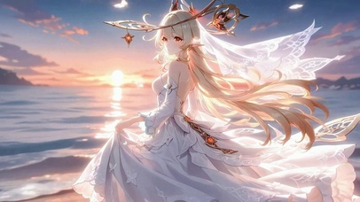 艾莉丝丨晚潮映纱丨