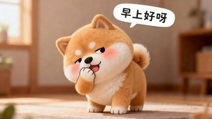 早上好