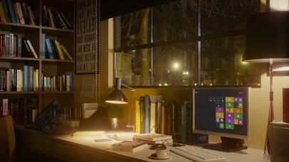 雨夜与猫为伴在书房