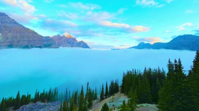 4K唯美夕阳云海