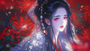彼岸花古风少女