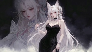 狐耳黑裙美少女心月狐