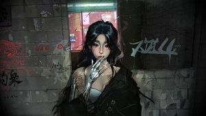 抽烟少女