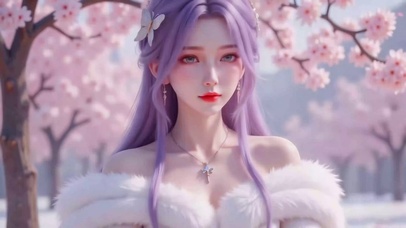 浪漫气质樱花美女
