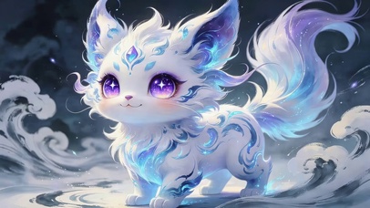 可爱精灵猫咪