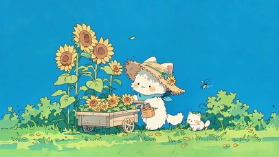 猫猫的向日葵丰收日记