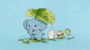 雨天散步