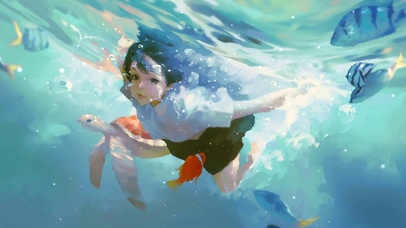 水中少女 动漫动态壁纸 动态壁纸下载 元气壁纸 水中少女 动漫动态壁纸 动态壁纸下载 元气壁纸