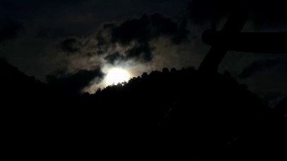 4K傍晚日落夕阳下山