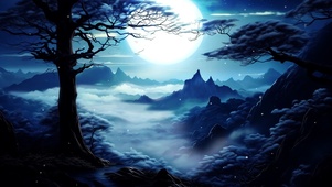 云海雾绕的静怡山谷