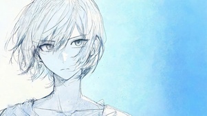 素描 少女