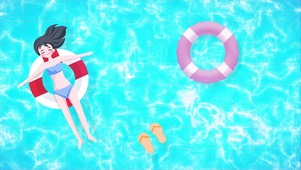 夏日泳池