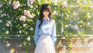 蔷薇花女孩