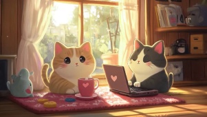 呆萌小奶猫