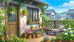 治愈夏天小院